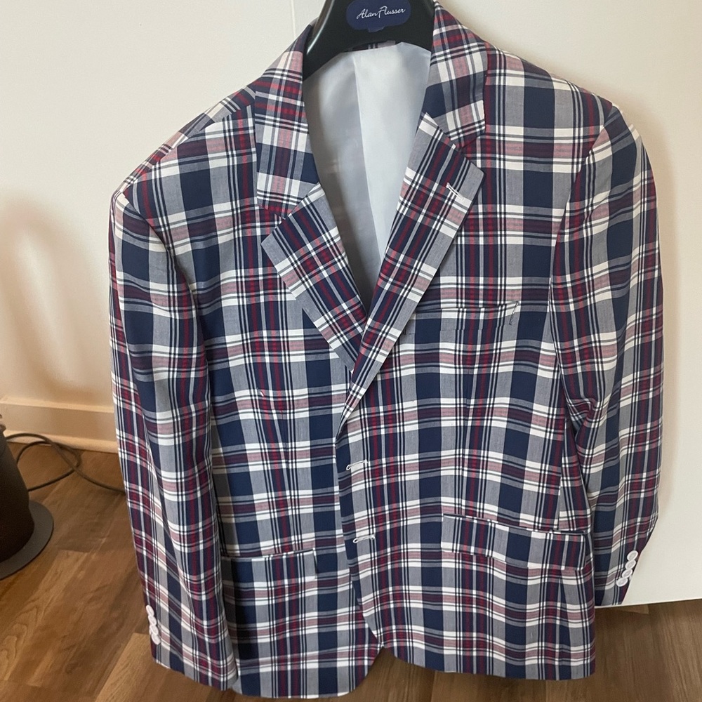 Red, White and Blue Suit Coat